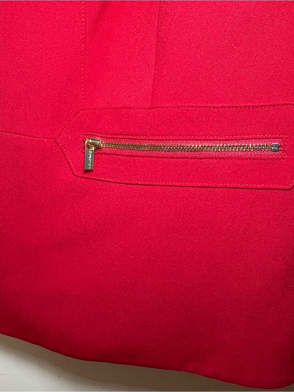 Calvin Klein Red Career Zip Blazer Jacket Plus Size 16W - Picture 3 of 9